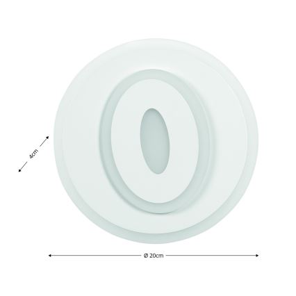 Brilagi - LED Sienas lampa MODERN MINI LED/26W/230V 3000/4000/6000K