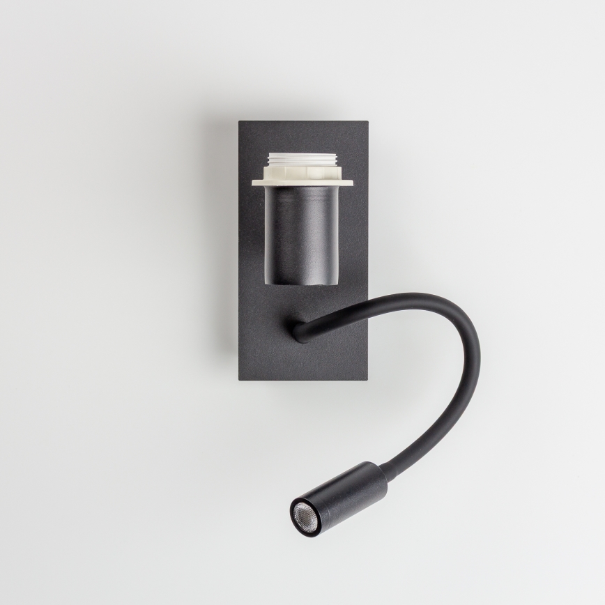 Brilagi - LED Pielāgojama sienas lampa NUBILA 1xE27/25W/230V + LED/3W melna/violeta