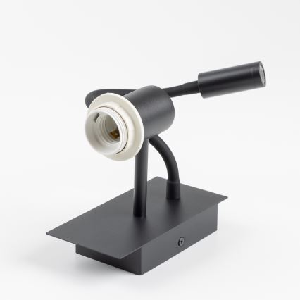 Brilagi - LED Pielāgojama sienas lampa NUBILA 1xE27/25W/230V + LED/3W melna/violeta