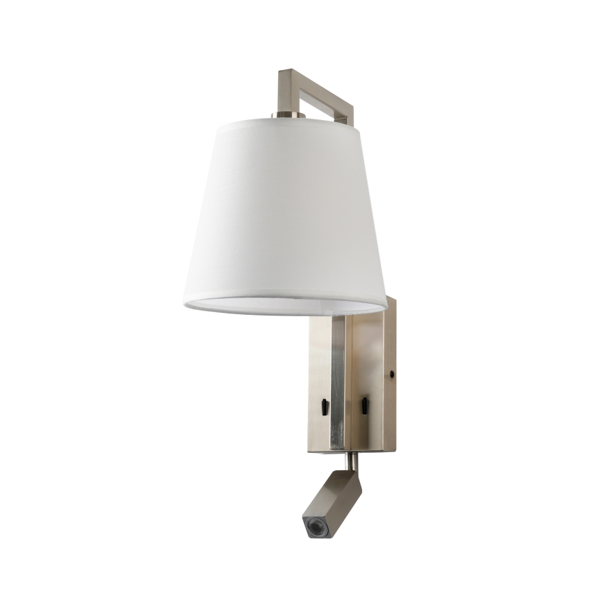 Brilagi - LED Sienas lampa RAYA 1xE14/40W/230V + LED/3W balta/matēts hroms