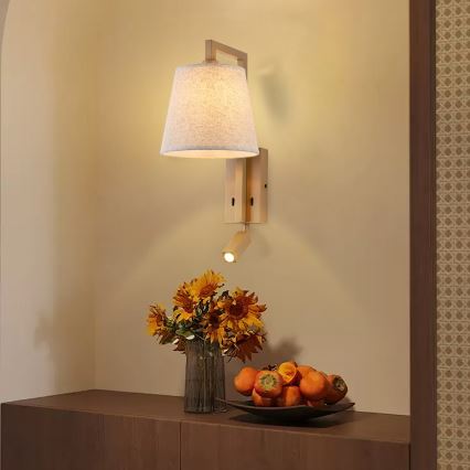 Brilagi - LED Sienas lampa RAYAS 1xE14/40W/230V + LED/3W lini/bēša