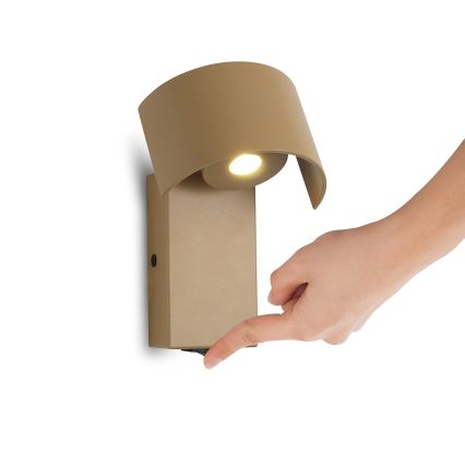 Brilagi - LED sienas lampa VASTO LED/3W/230V bēša