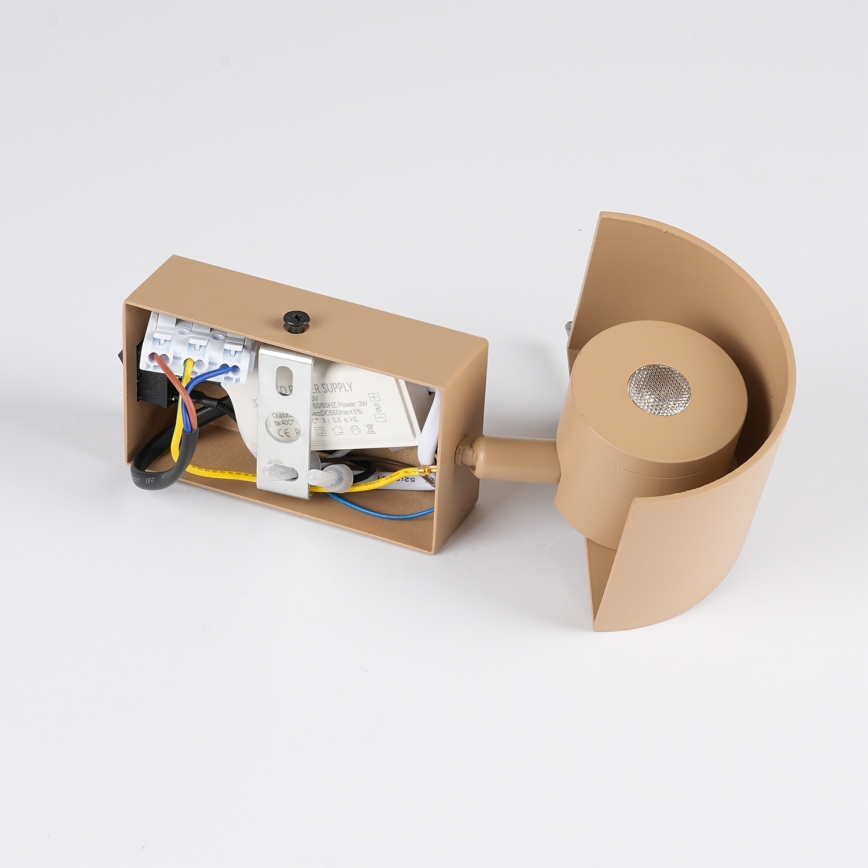 Brilagi - LED sienas lampa VASTO LED/3W/230V bēša