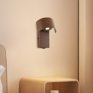 Brilagi - LED Sienas lampa VASTO LED/3W/230V brūna