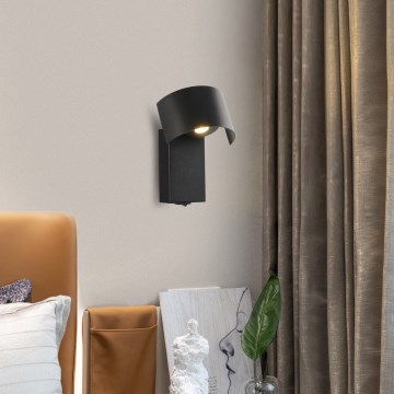 Brilagi - LED Sienas lampa VASTO LED/3W/230V melna