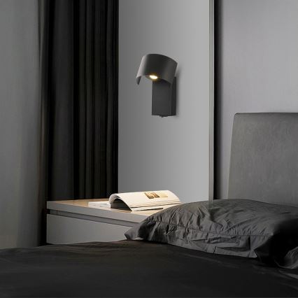 Brilagi - LED Sienas lampa VASTO LED/3W/230V melna