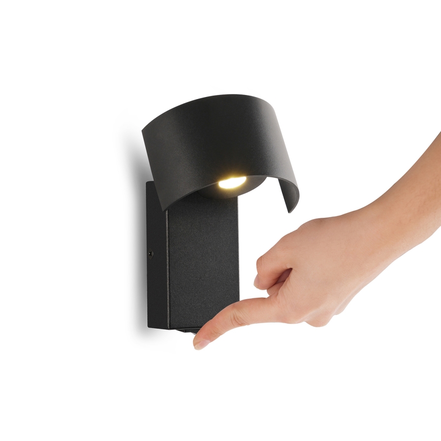 Brilagi - LED Sienas lampa VASTO LED/3W/230V melna