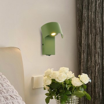 Brilagi - LED Sienas lampa VASTO LED/3W/230V zaļa