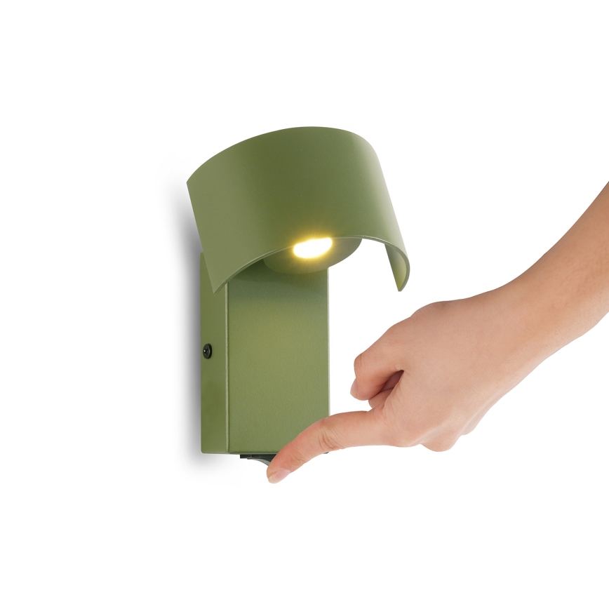 Brilagi - LED Sienas lampa VASTO LED/3W/230V zaļa
