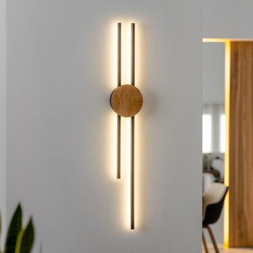 Brilagi - LED Sienas lampa WOODY COLLINE LED/15W/230V 80 cm ozols