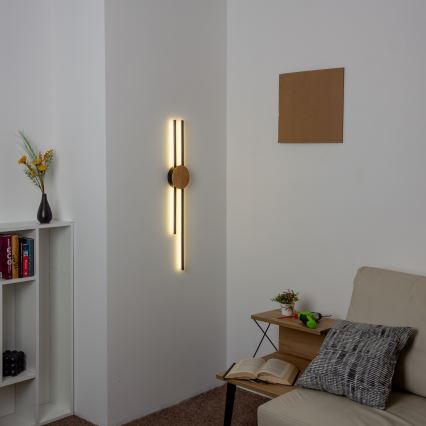 Brilagi - LED Sienas lampa WOODY COLLINE LED/15W/230V 80 cm ozols