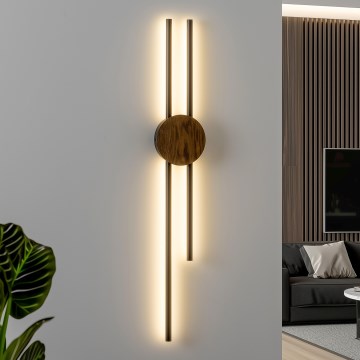 Brilagi - LED Sienas lampa WOODY COLLINE LED/15W/230V 80 cm ozols