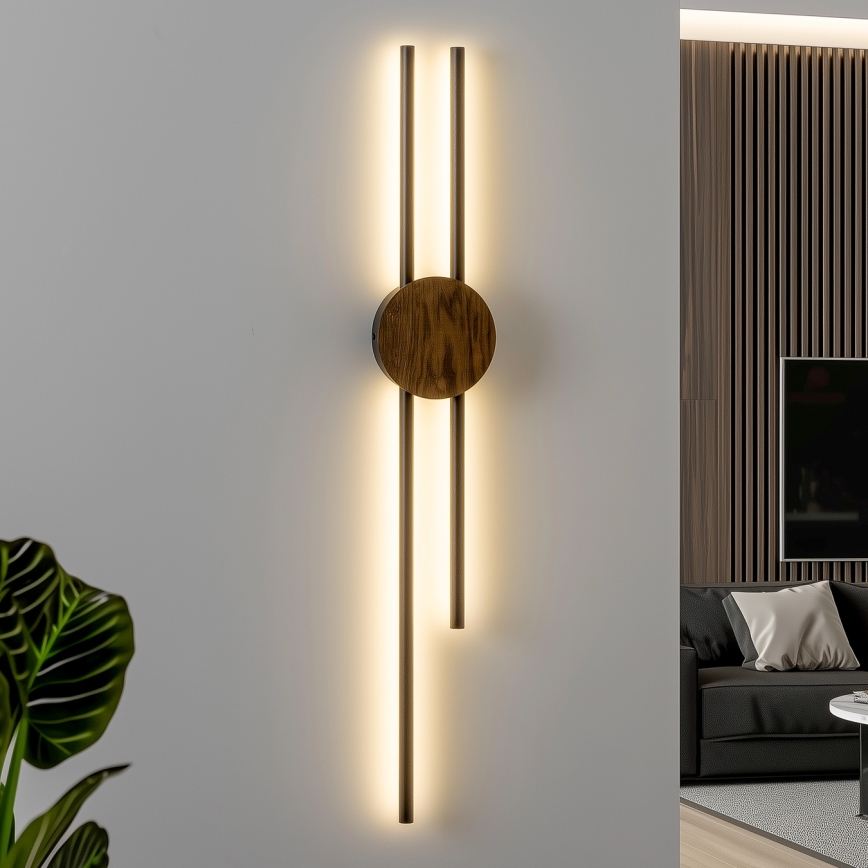 Brilagi - LED Sienas lampa WOODY COLLINE LED/15W/230V 80 cm ozols