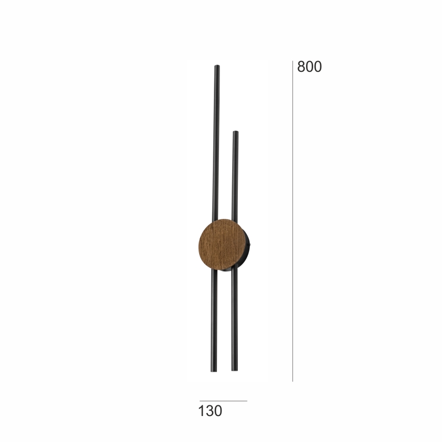 Brilagi - LED Sienas lampa WOODY COLLINE LED/15W/230V 80 cm ozols