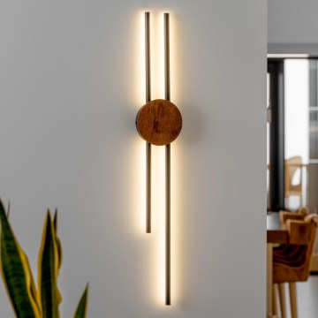 Brilagi - LED Sienas lampa WOODY COLLINE LED/15W/230V 80 cm ozols ķirsis