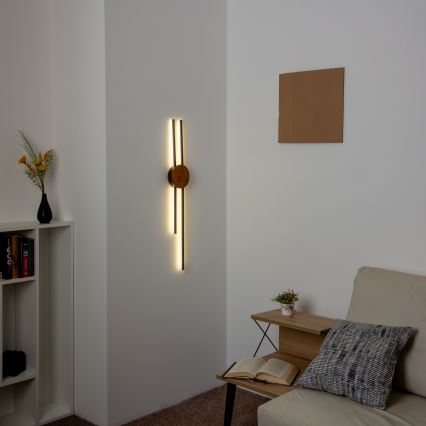 Brilagi - LED Sienas lampa WOODY COLLINE LED/15W/230V 80 cm ozols ķirsis