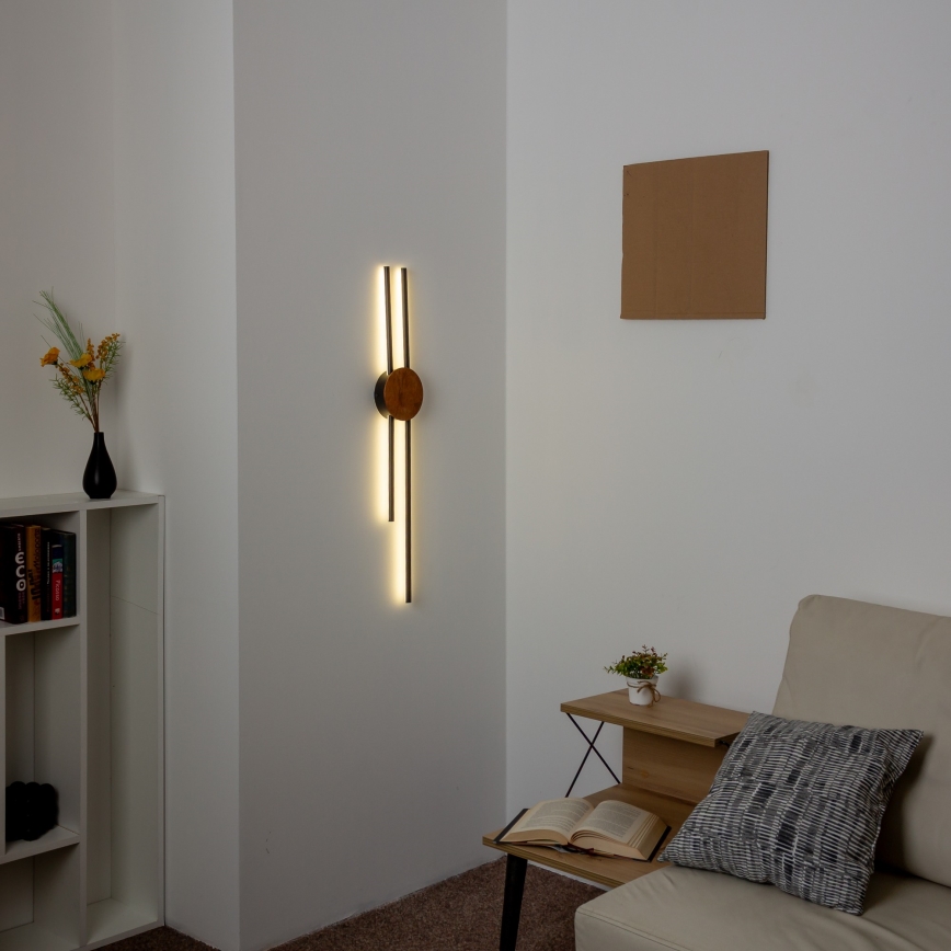 Brilagi - LED Sienas lampa WOODY COLLINE LED/15W/230V 80 cm ozols ķirsis