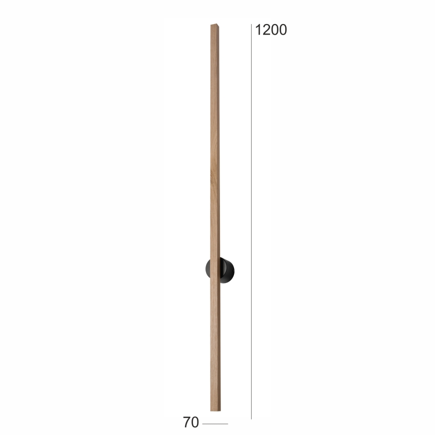 Brilagi - LED Sienas lampa WOODY LINE LED/12W/230V 120 cm ozols