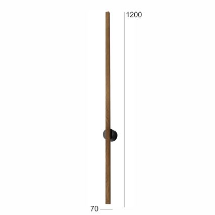 Brilagi - LED Sienas lampa WOODY LINE LED/12W/230V 120 cm ozols