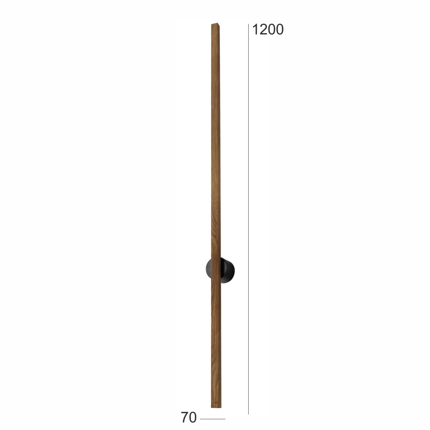Brilagi - LED Sienas lampa WOODY LINE LED/12W/230V 120 cm ozols