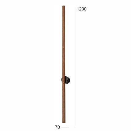 Brilagi - LED Sienas lampa WOODY LINE LED/12W/230V 120 cm ozols ķirsis
