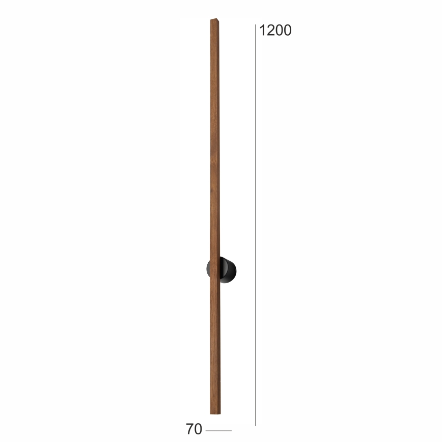 Brilagi - LED Sienas lampa WOODY LINE LED/12W/230V 120 cm ozols ķirsis