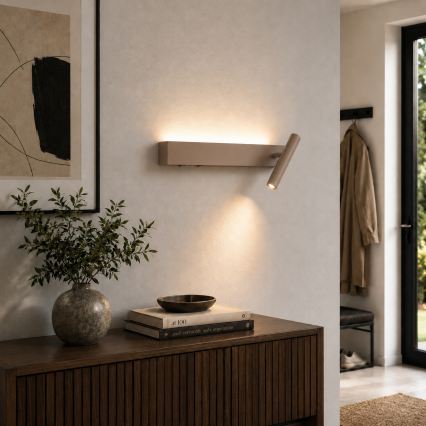 BRILAGI - LED sienas prožektors ARLIX LED/3W/230V + LED/7W bēšs CRI 90