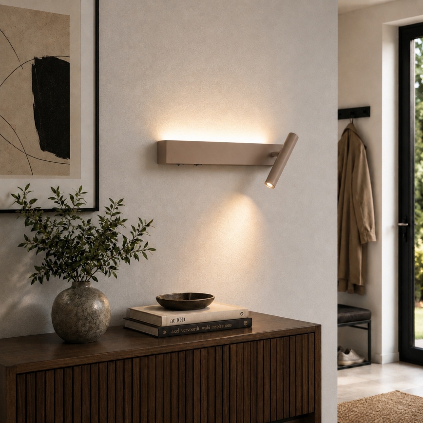 BRILAGI - LED sienas prožektors ARLIX LED/3W/230V + LED/7W bēšs CRI 90