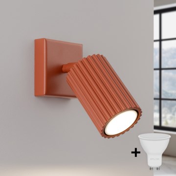 BRILAGI - LED sienas prožektors CRESTO 1xGU10/10W/230V oranžs