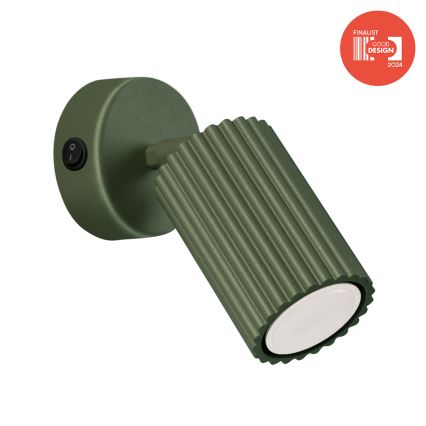 Brilagi - LED sienas prožektors CRESTO 1xGU10/10W/230V zaļš