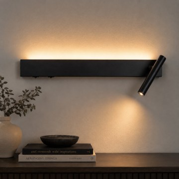BRILAGI - LED sienas punktveida gaismeklis ARLIX LED/3W/230V + LED/7W melns CRI 90
