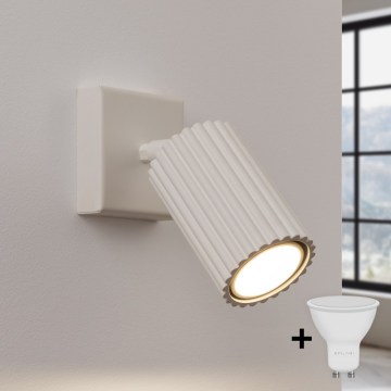 Brilagi - LED sienas punktveida gaismeklis CRESTO 1xGU10/10W/230V krēmkrāsā