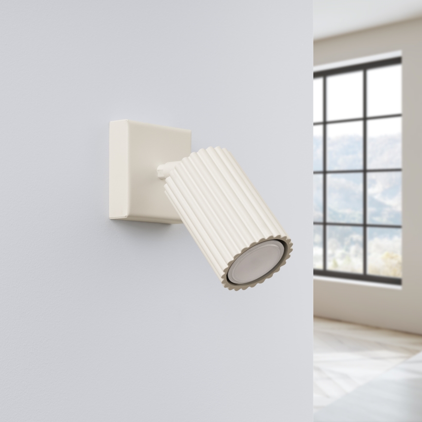 Brilagi - LED sienas punktveida gaismeklis CRESTO 1xGU10/10W/230V krēmkrāsā