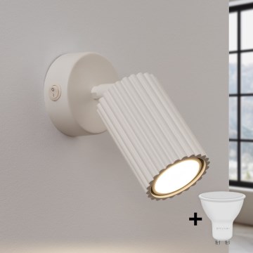 Brilagi - LED sienas punktveida gaismeklis CRESTO 1xGU10/10W/230V krēmkrāsas