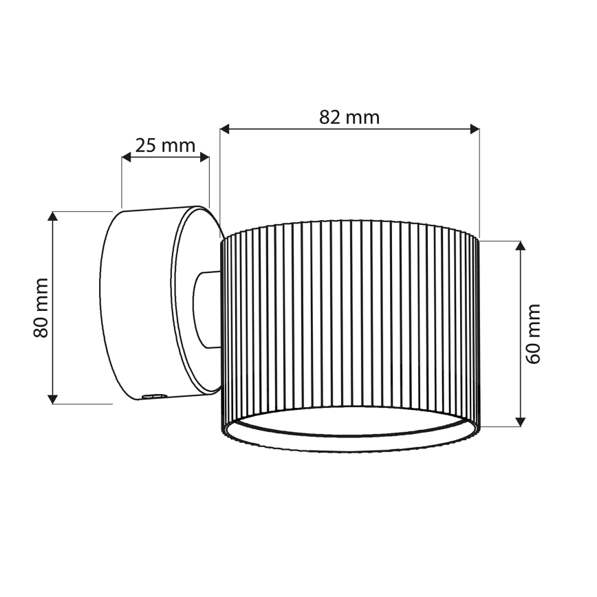Brilagi - LED Sienas punktveida gaismeklis STRIPY 1xGX53/15W/230V balts