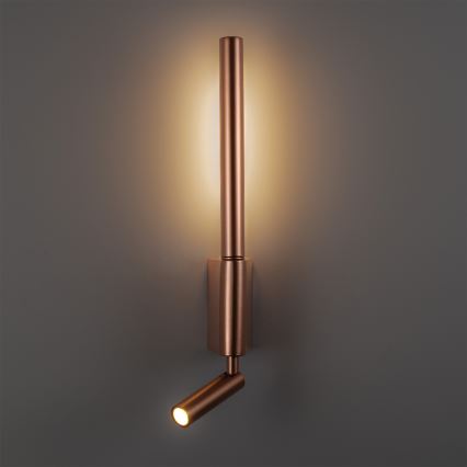 BRILAGI - LED sienas punktveida gaismeklis VIXON LED/3W/230V + LED/5W, bronzas krāsa, CRI 90