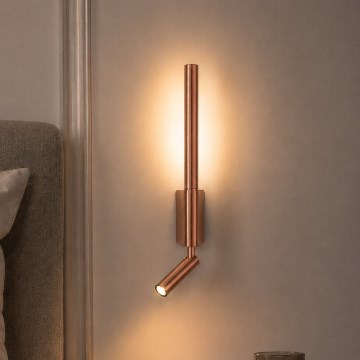 BRILAGI - LED sienas punktveida gaismeklis VIXON LED/3W/230V + LED/5W, bronzas krāsa, CRI 90