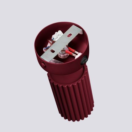 Brilagi - LED sienas spot gaismeklis CRESTO 1xGU10/10W/230V burgundijas krāsā