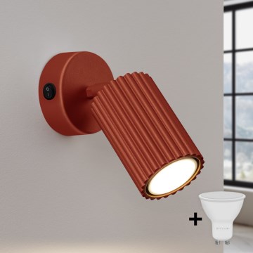 BRILAGI - LED sienas spot gaismeklis CRESTO 1xGU10/10W/230V oranžs
