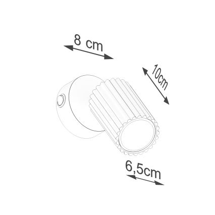BRILAGI - LED sienas spot gaismeklis CRESTO 1xGU10/10W/230V oranžs