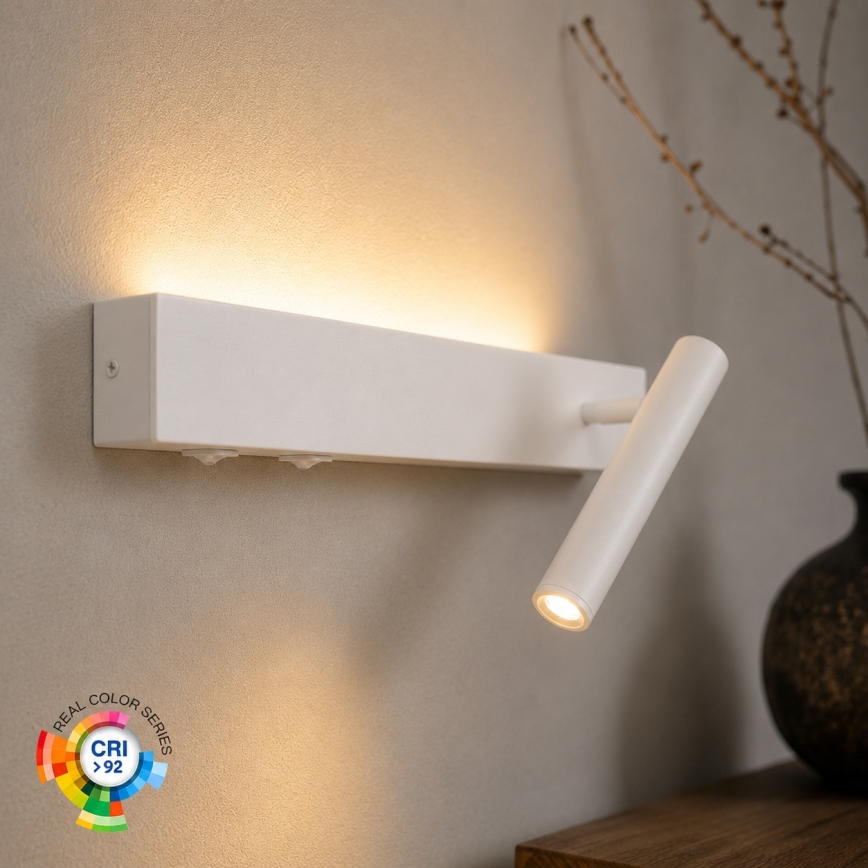 BRILAGI - LED sienas spotgaismeklis ARLIX LED/3W/230V + LED/7W balts CRI 90