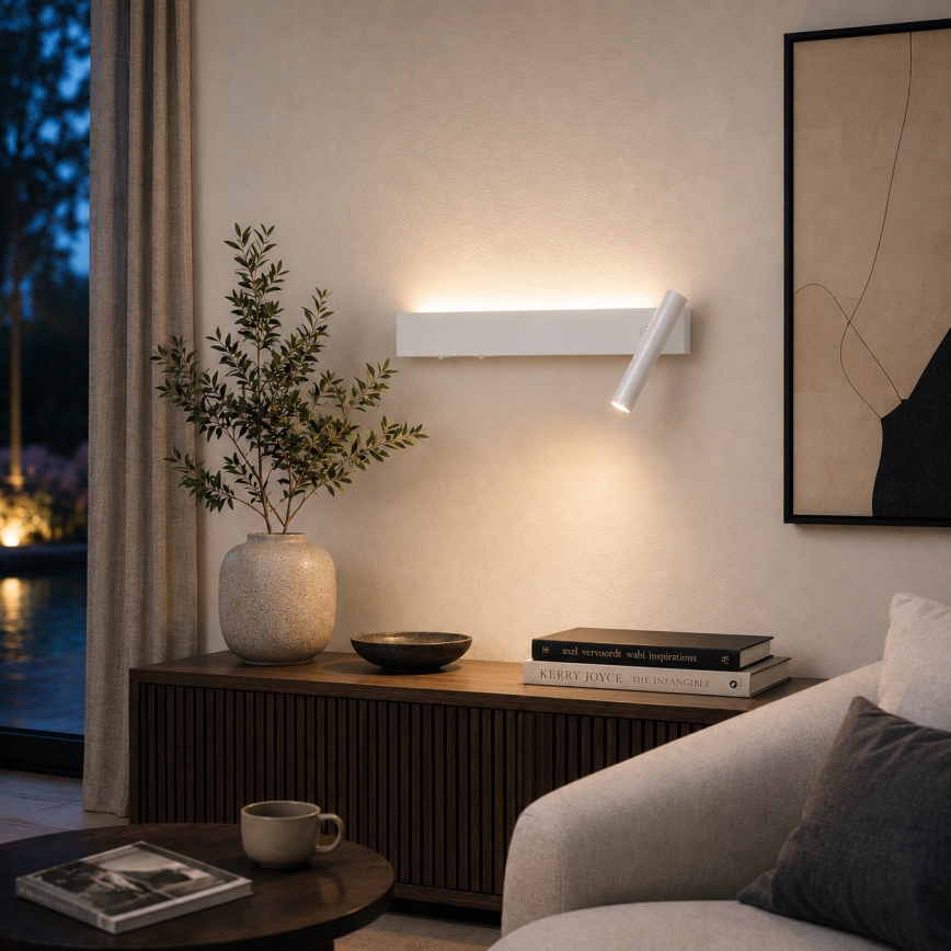 BRILAGI - LED sienas spotgaismeklis ARLIX LED/3W/230V + LED/7W balts CRI 90