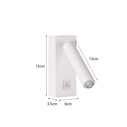 Brilagi - LED Sienas starmetis MAYA 1xG9/7W/230V balts