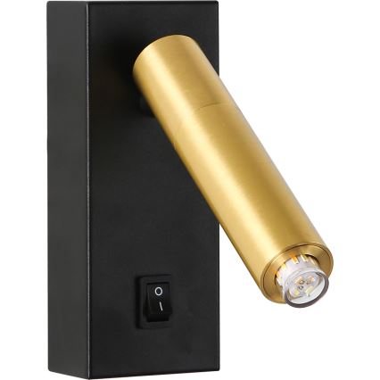 Brilagi - LED Sienas starmetis MAYA 1xG9/7W/230V melna/zelta