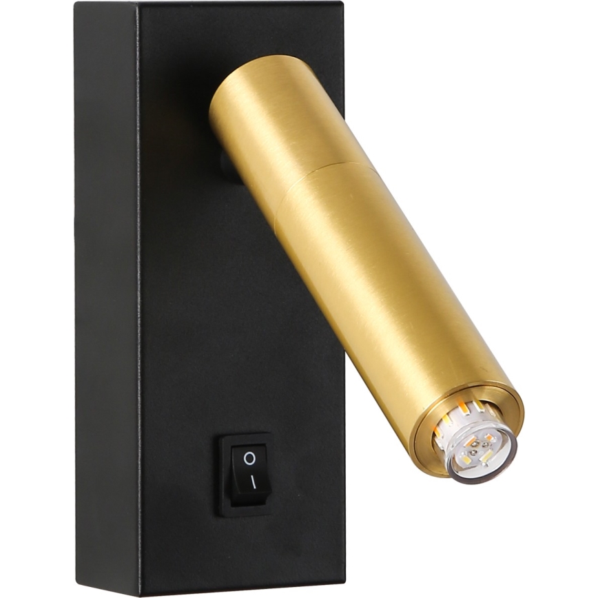 Brilagi - LED Sienas starmetis MAYA 1xG9/7W/230V melna/zelta