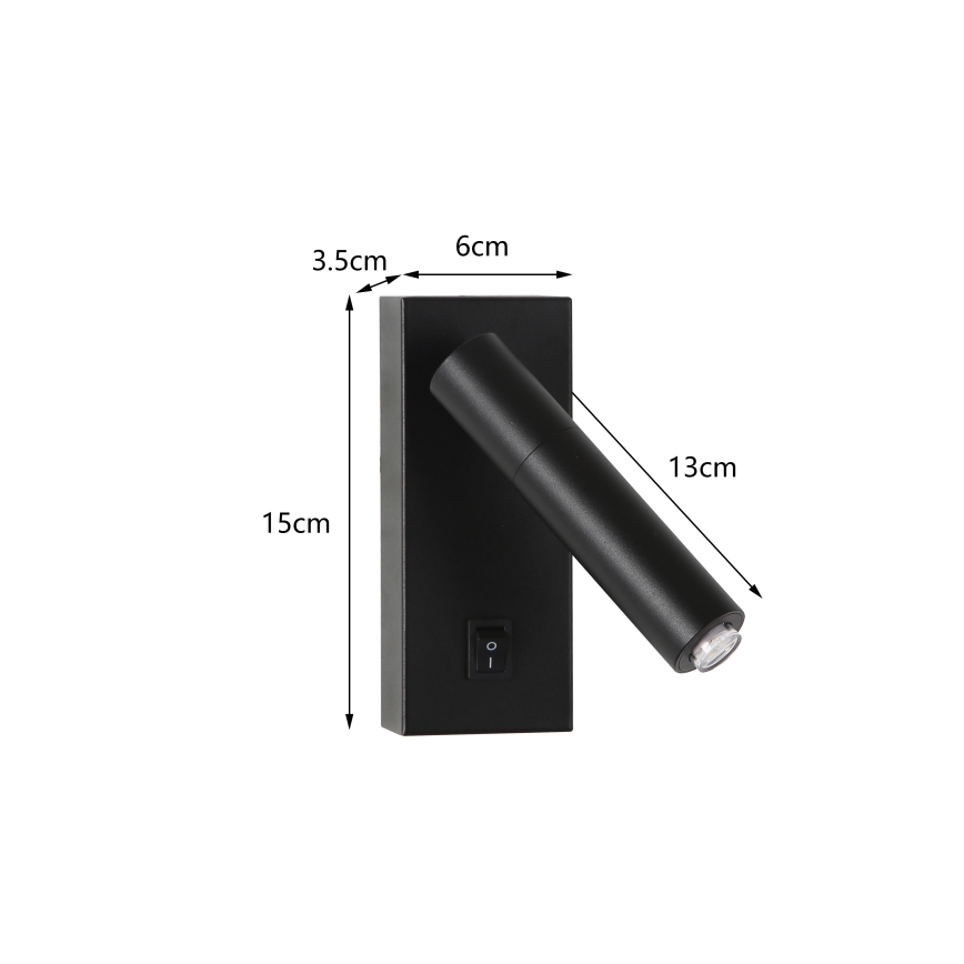 Brilagi - LED Sienas starmetis MAYA 1xG9/7W/230V melns