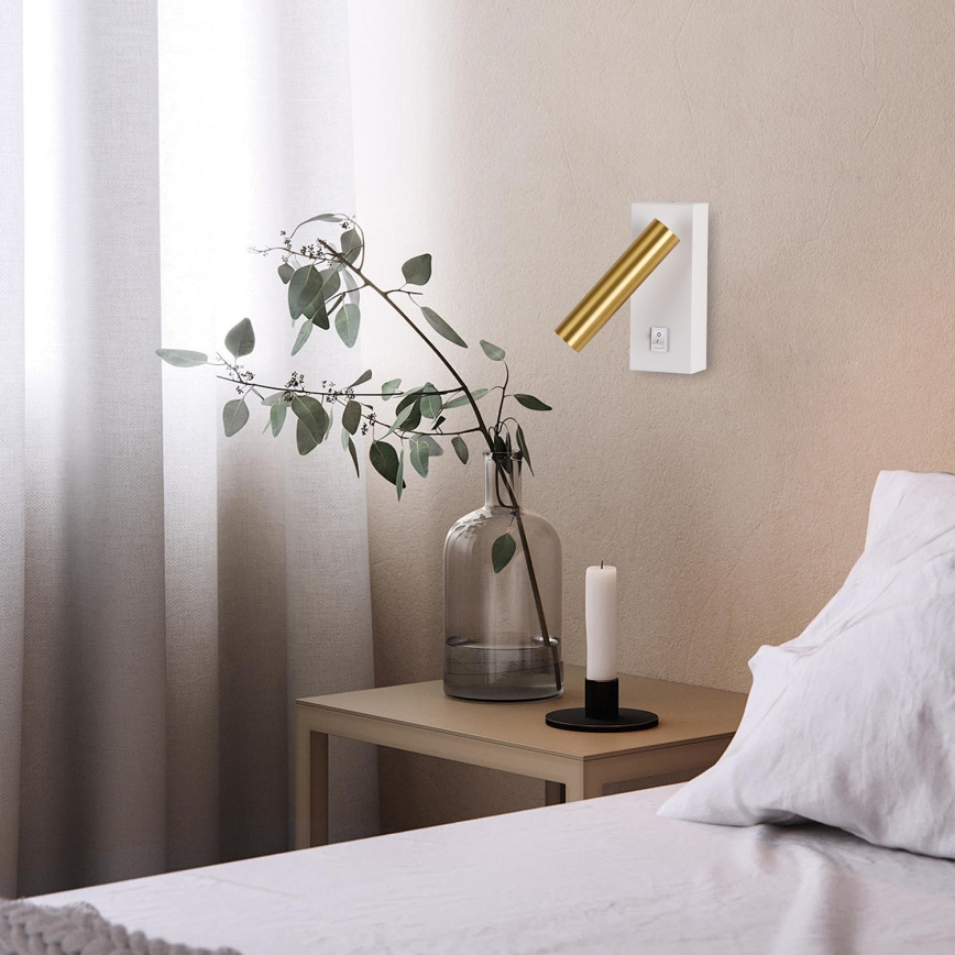 Brilagi - LED Sienas starmetis MAYA LED/3W/230V 4000K balta/zelta