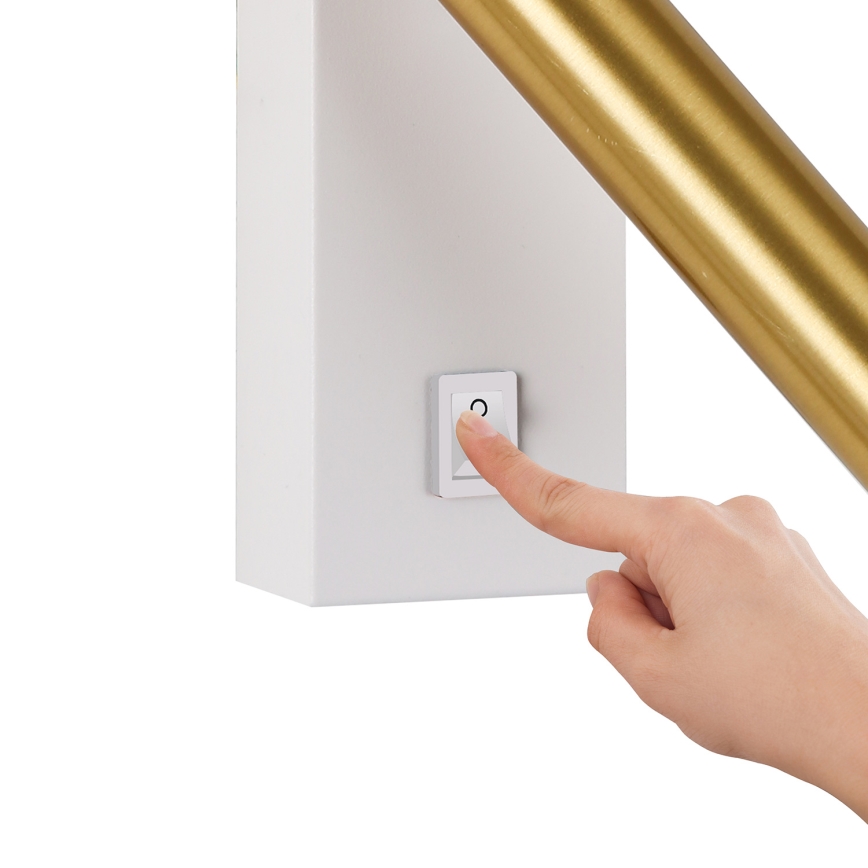 Brilagi - LED Sienas starmetis MAYA LED/3W/230V 4000K balta/zelta