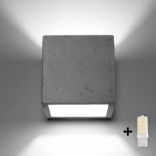 Brilagi -  LED Sienas starmetis MURO 1xG9/3,5W/230V betons