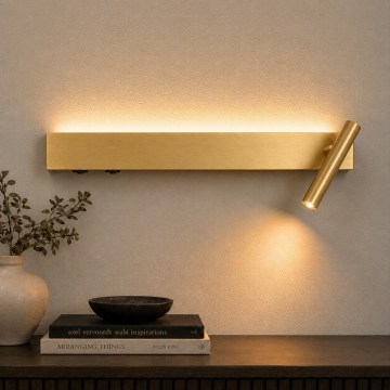 BRILAGI - LED sienas virziena gaismeklis ARLIX LED/3W/230V + LED/7W zelta CRI 90